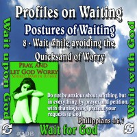 Profiles on Waiting – Posture – Wait while avoiding the Quicksand of Worry