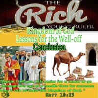 Kingdom of God Lessons for the Well-off and Comfortable – Conclusion