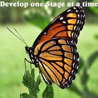 Develop one stage at a time