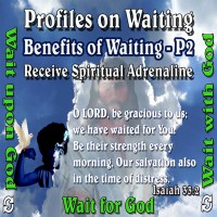 Profiles on Waiting – Benefits – Part 2 – Receive Spiritual Adrenaline