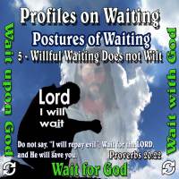 Profiles on Waiting – Posture – Willful Waiting Does not Wilt