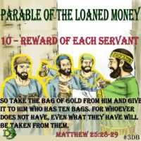 Parable of the Loaned Money – 10 – Reward of each Servant