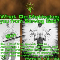 What de-motivates you from Serving God? – 7 – Sin